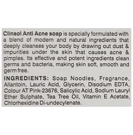 clinsol soap 75 gm